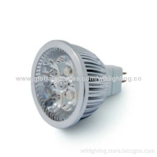 4W LED Spotlight Bulb, GU10 MR16 E27, CE/RoHS Mark, 85-265V AC, Bridgelux/Epistar/Epileds LED Chip